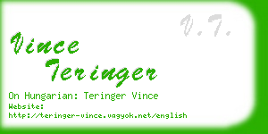 vince teringer business card